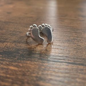Sterling Silver Feet ring